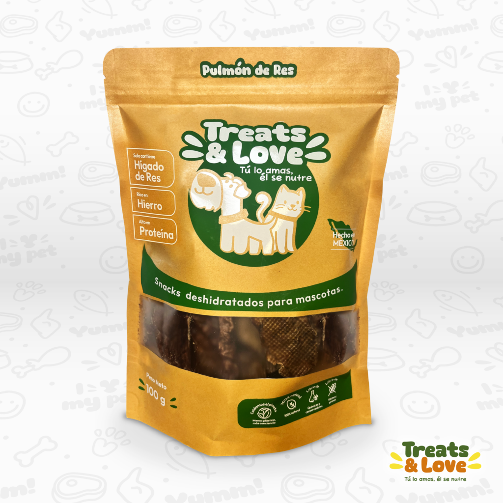 Pulmón de Res Deshidratado | Snack de Masticación Prolongada
